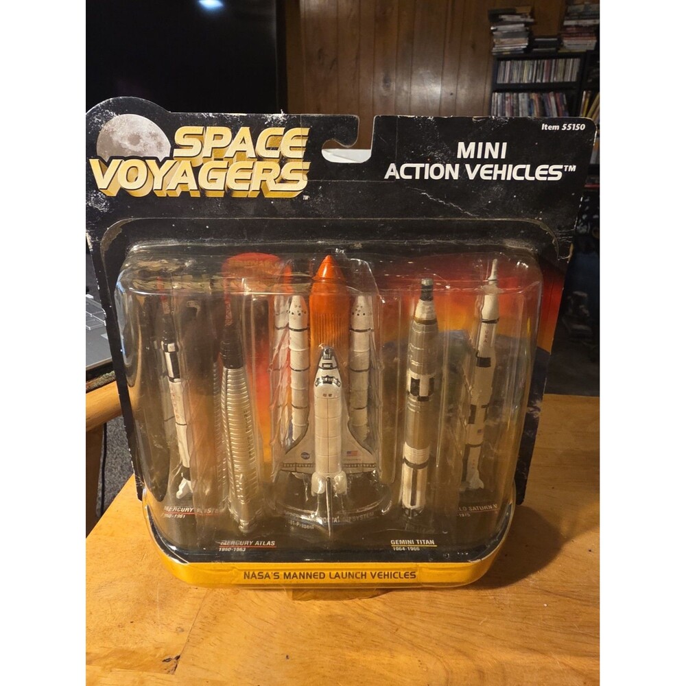1999 Space Voyagers Mini Vehicles Nasa Manned Space Shuttle Mercury Gemini...